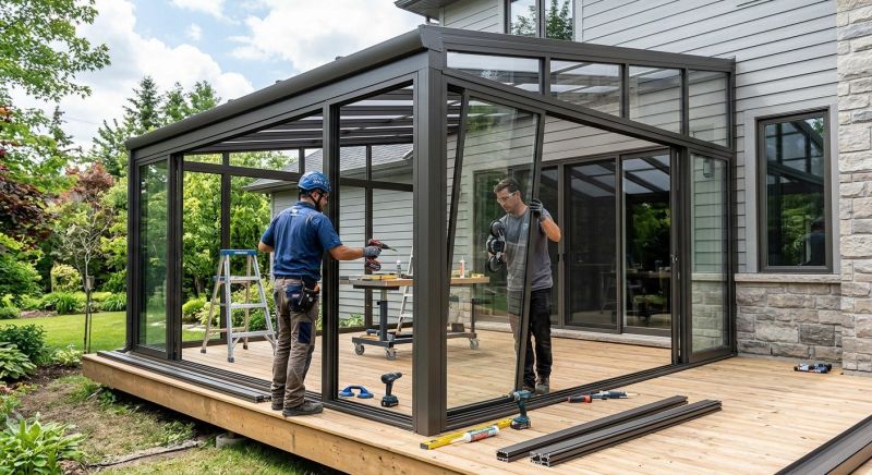 Enclosed Patio Installation